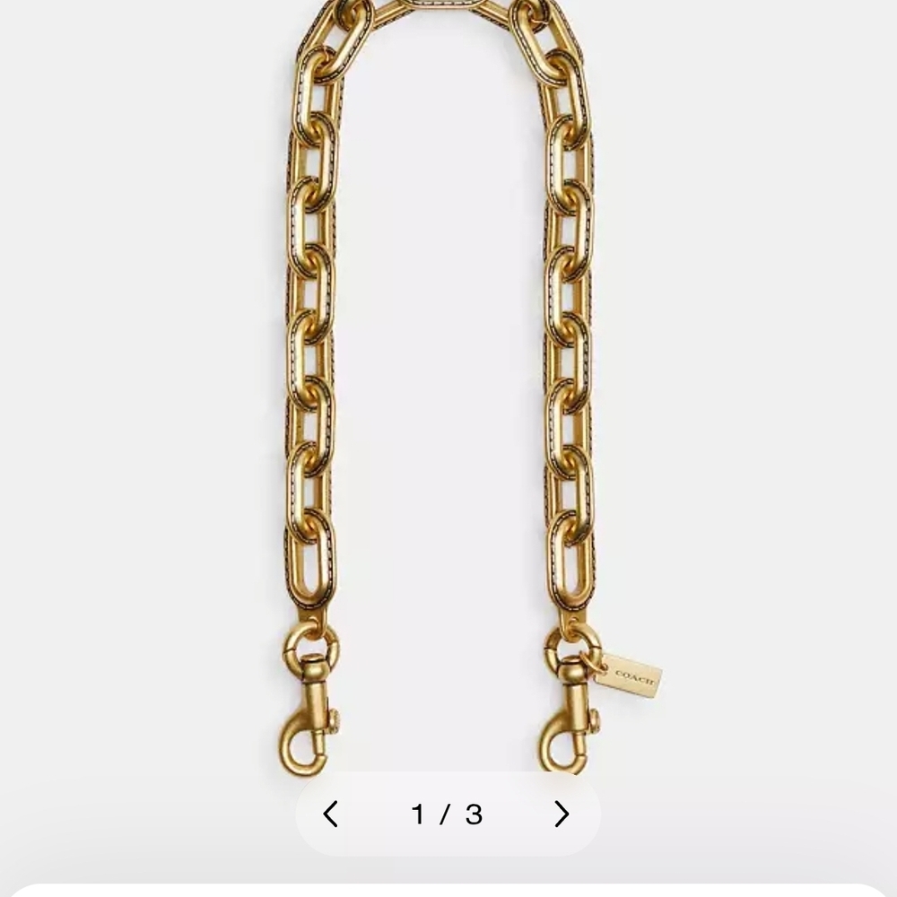 Coach Gold Chain Strap